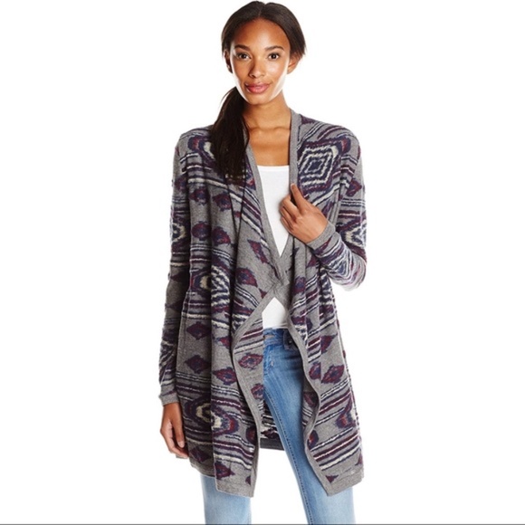 Lucky Brand Aztec Wrap Sweater 